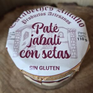 Paté de jabalí con setas