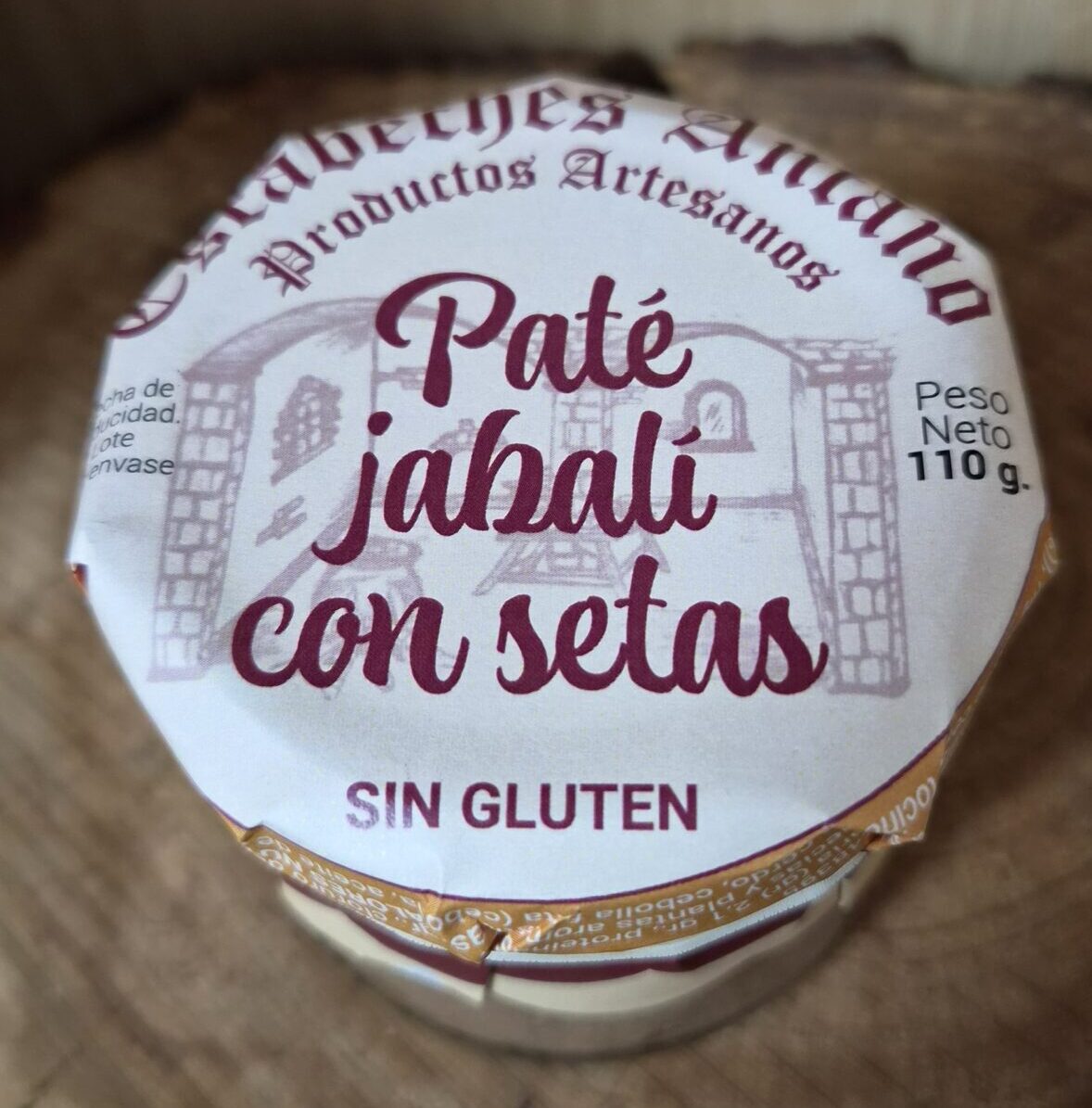 Paté de jabalí con setas