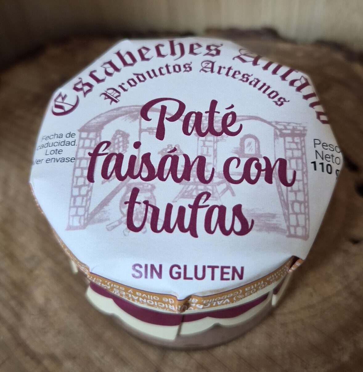 Paté de faisán con trufas